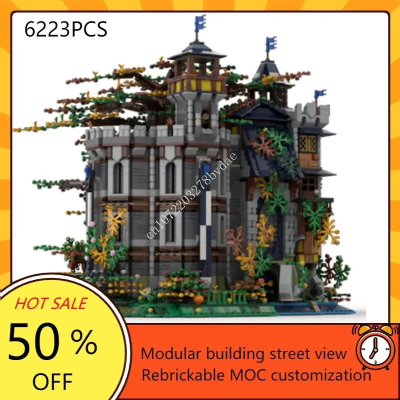 6223PCS Tree of Life Castle MOC Creative Medieval Architecture Castle Model Building Blocks Architecture Assembly Model Toys