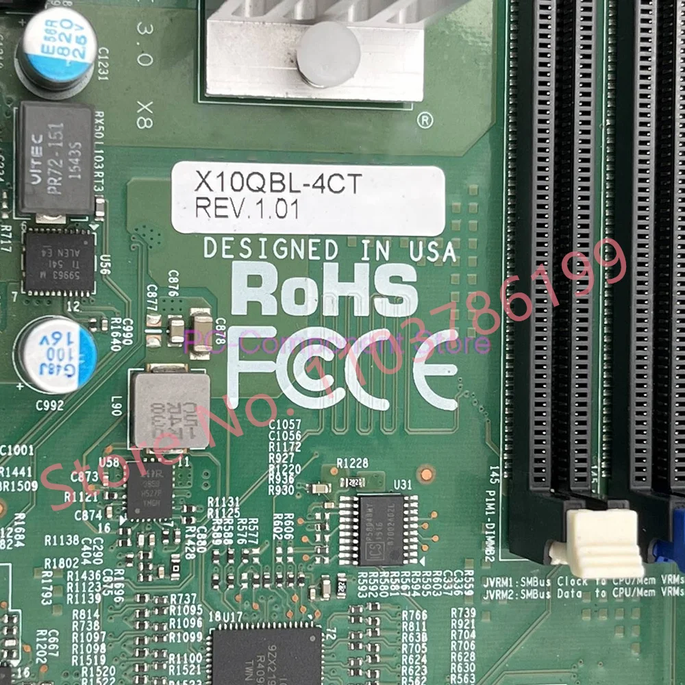 Motherboard,Quad Socket R1 (LGA 2011),Support For Xeon Processor E7-8800 v4/v3, E7-4800 v4/v3 Family X10QBL-4CT