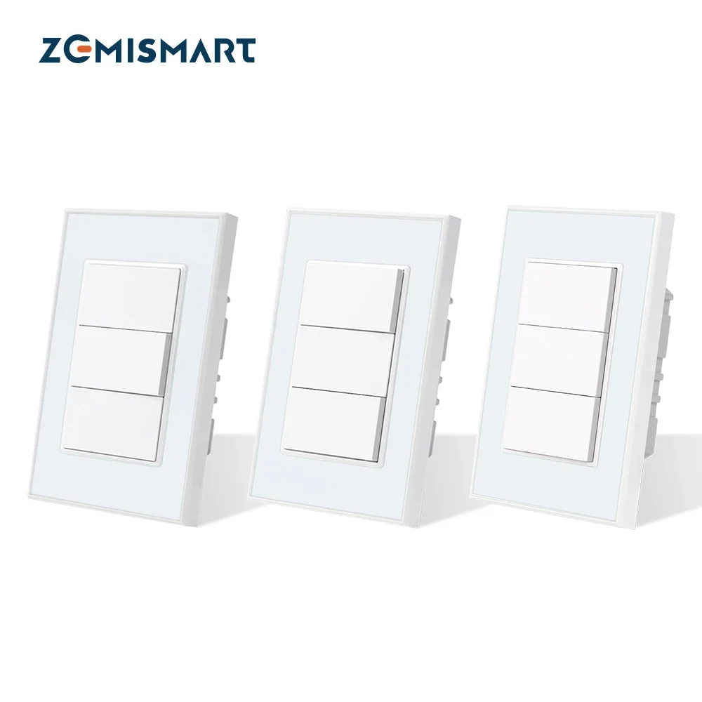 

Умный выключатель Homekit Tuya Zigbee с кнопочным управлением, 3-клавишный, голосовое управление Siri, для умного дома (стандарт США)