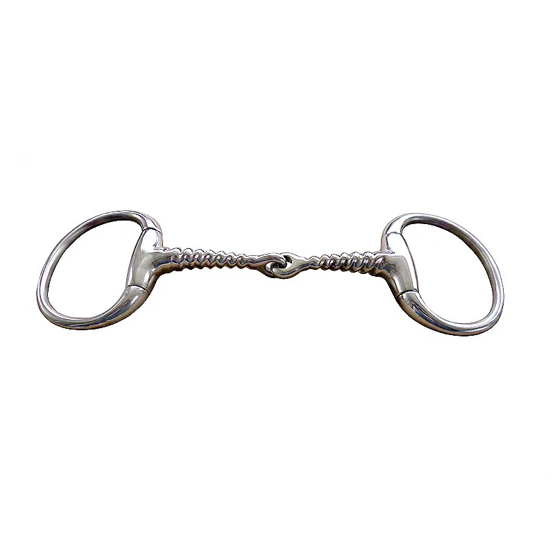 125/130/135mm Rvs Paard Gag eggbutt bit Snaffle Bite Losse Ovale Link Mondstuk Paard training Paardensport Apparatuur