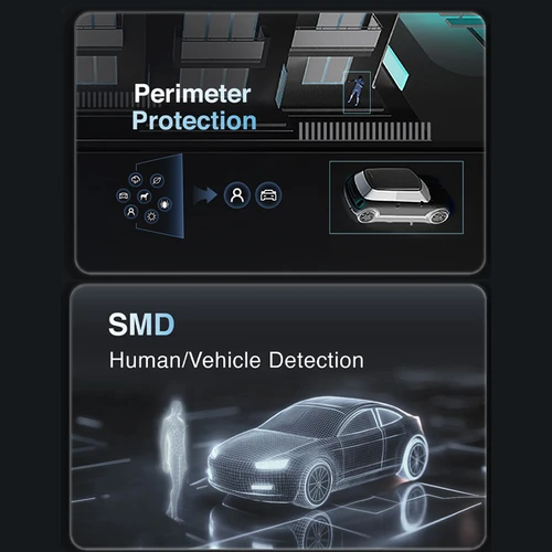 Imagen 2 del producto Dahua-cámara PT a todo Color de 5MP, advertencia de luz y sonido inteligente, Monitor de seguridad de detección humana, conversación bidireccional IR SD2A500NB-GNY-A-PV