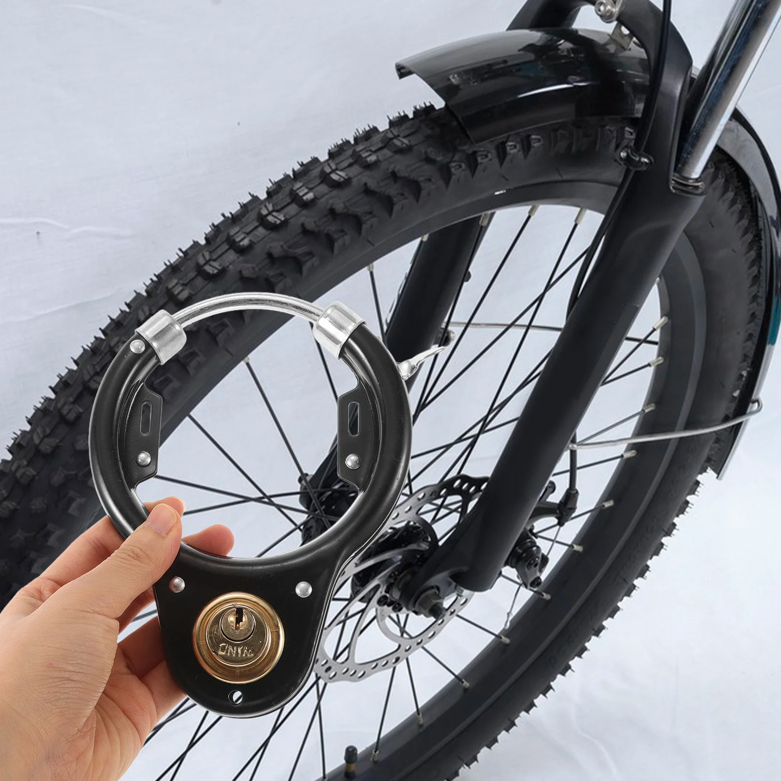 

1Set Bike Lock Zinc Alloy Sturdy Multi-Function Portable Cycling Lock for Bike Motorcycle Travel Luggage Security