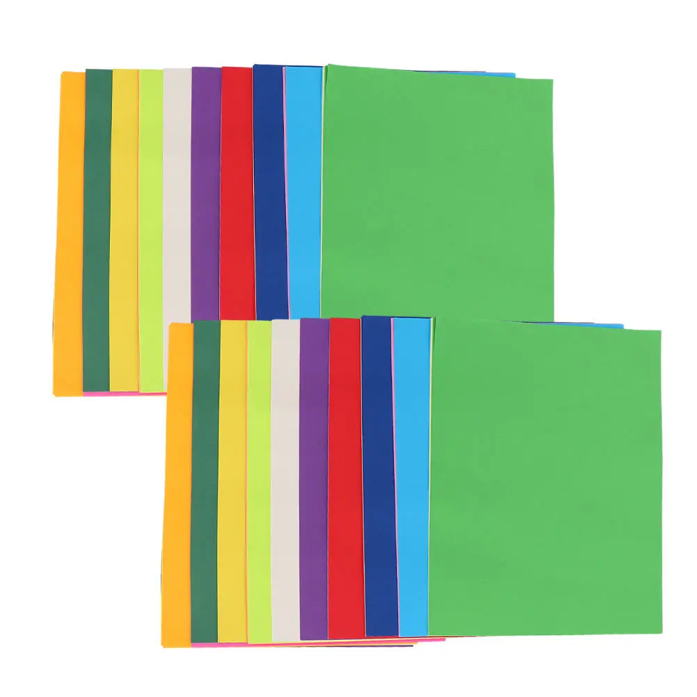 2 قطعة الأطفال Diy بها بنفسك ورق قابل للطي مربع ملون الحرف اليدوية المواد العملية للأطفال البالغين المنزل مدرسة رياض الأطفال الفن