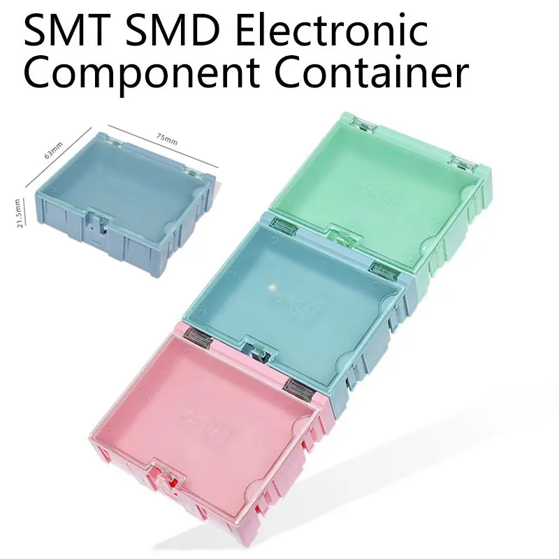 Electronic Component Storage Box, SMD Container SMT IC Electronic Component Mini Storage Box Jewelry Case