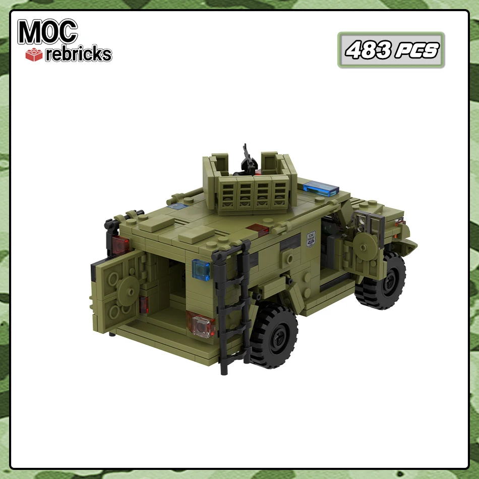 Hot Selling Toy Panda Armored Vehicle Building Blocks Soldier Battle Car Creative Model Bricks Children\'s Display Gift Set