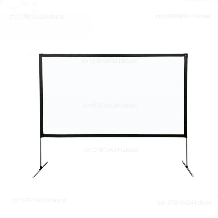 

Outdoor 16:9 4K HD Wrinkle-Free Outdoor Outdoor Movie Screen rear Front Video Projector with Stand Screen