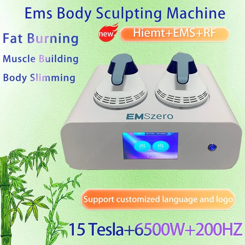 

Portable 2 in 1 EMS Body Shaping Machine EMSZERO HIEMT Muscle Stimulation Fat Burning Weight Loss Beauty Equipment Home Use