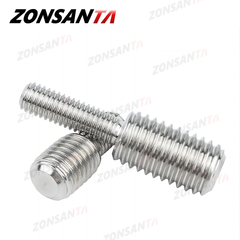 M3 M4 M5 M6 M8 M10 M12 M14 M16 M20 Thread Adapter Male to Male Bolt A2 304 Stainless Steel Conversion Double Head Transfer Screw