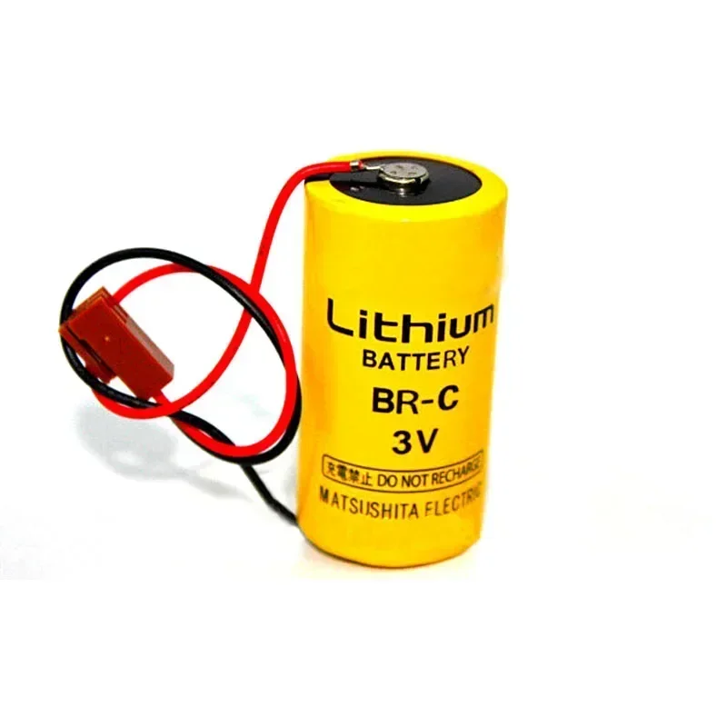 1PC Original Nouveau BR-C A02B-0120-K106 A98L-0031-0007 BR26500 3V 5000mAh PLC Batterie Au Lithium avec Prise Pour Fanuc 24.com