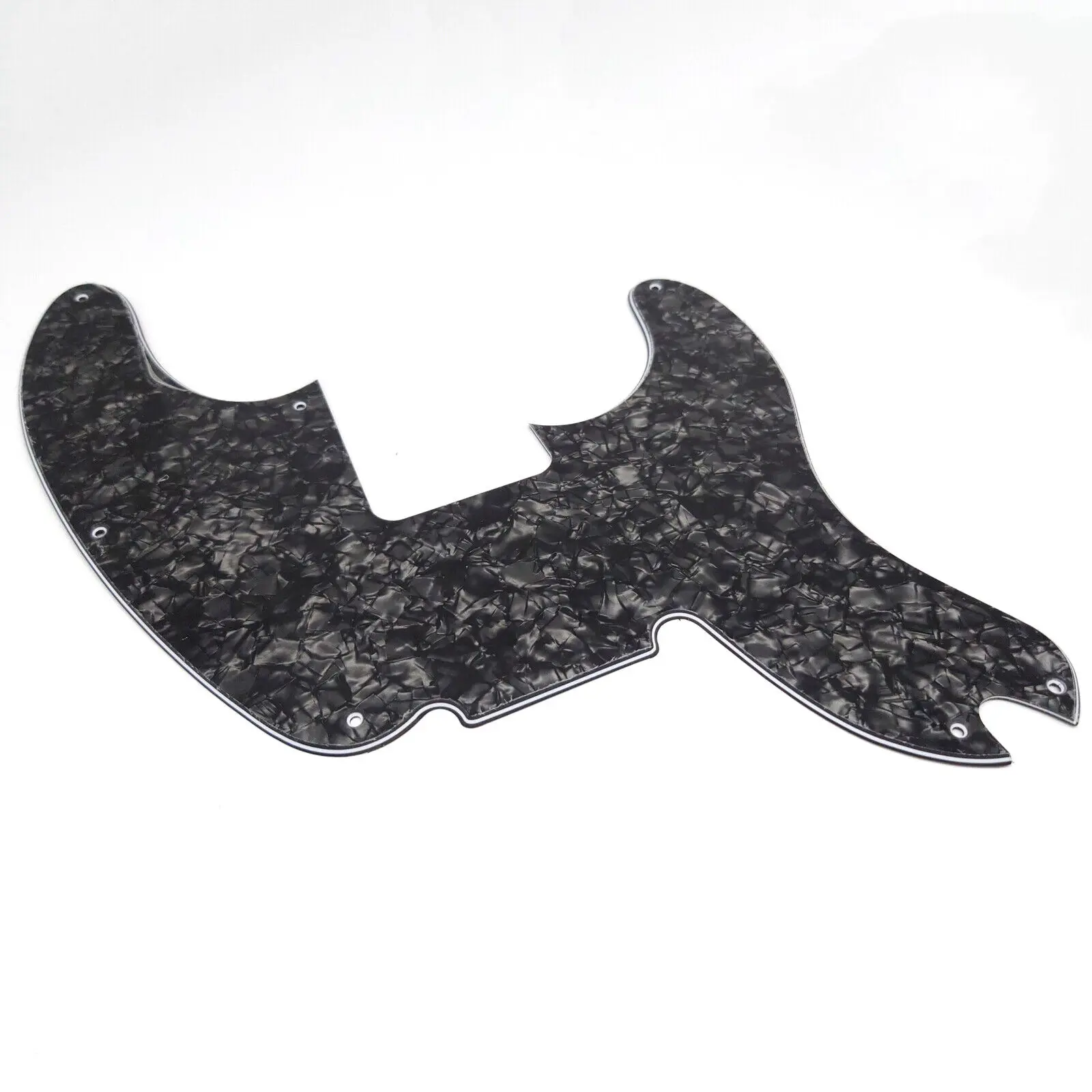 For Precision Bass Guitar Style Pickguard 3Ply Black Pearl Electric Bass Guitars Replacement Parts