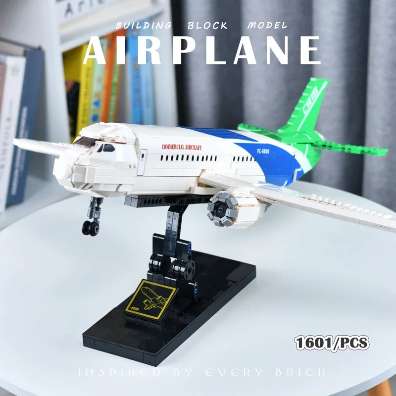 Ideas Series City Passenger Plane Building Block 787 Dreamliner Airplane Model Bricks Assemble Toys For Boy Birthday Gift Moc