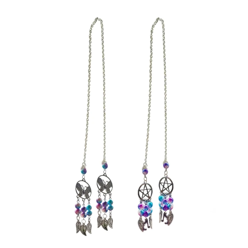 

Модный кулон зеркало заднего вида висит из бисера колокольчики украшения аксессуары для салона автомобиля авто Декор подарок для