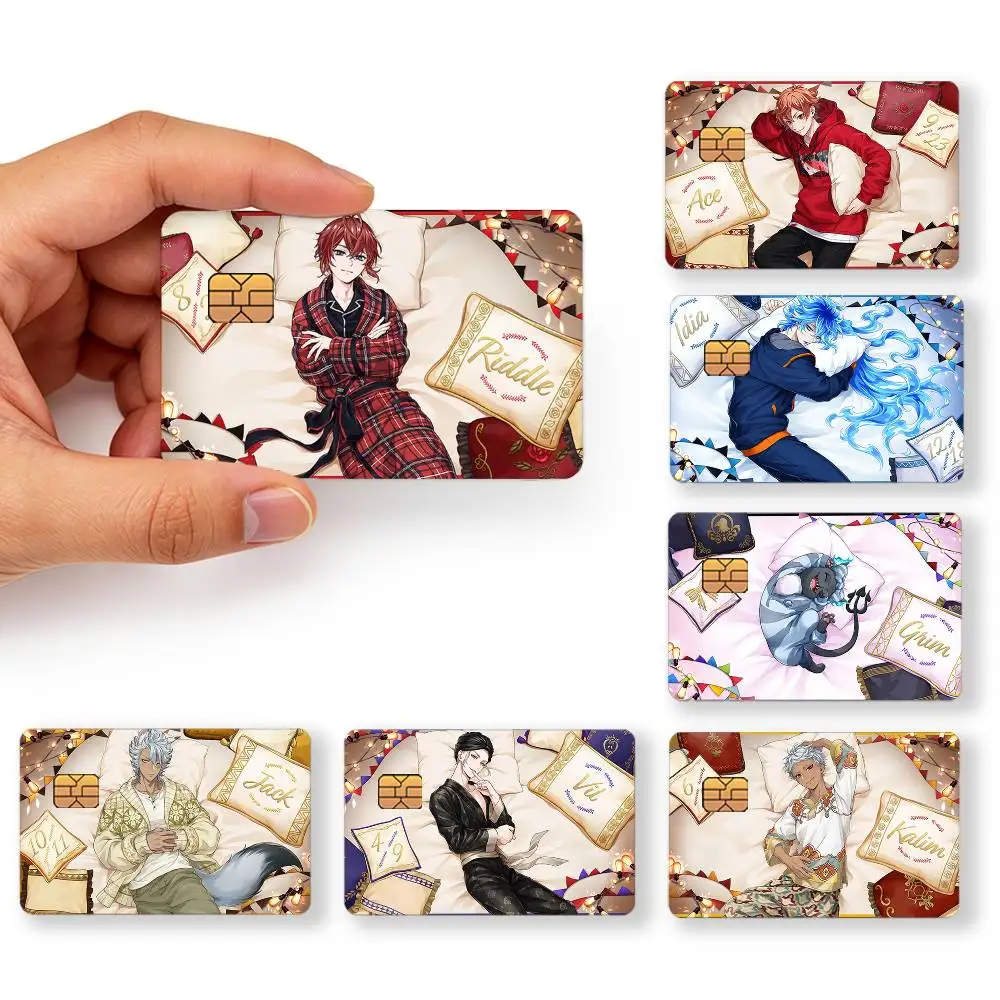Cozy Card SSR T-Twisted Wonderland Ace Azul Cater Decor Exquisite Card Sticker Debit Credit Bank Cards Skin Cover Gift Student