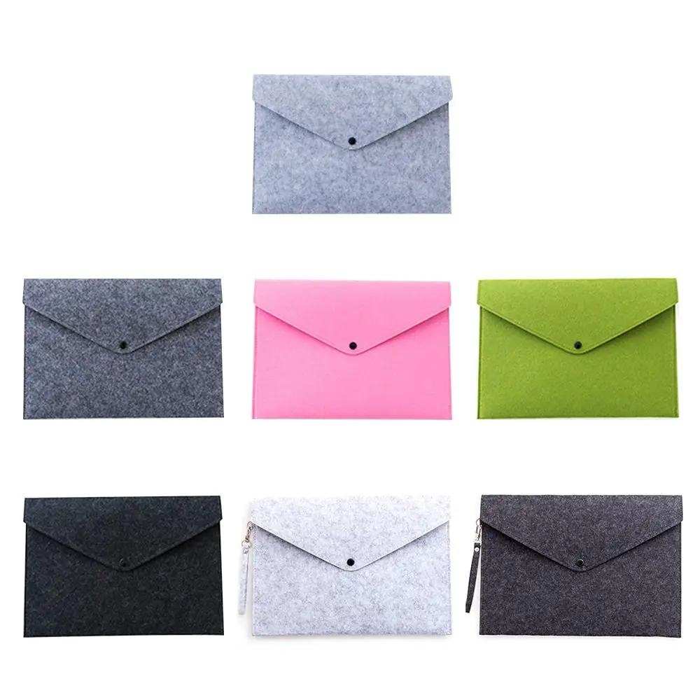 Portable Felt Felt Folder A4 Large Capacity Archive Folder With Buckle Document Bag Data