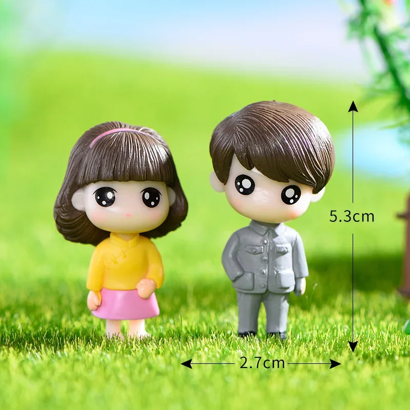 2 قطعة طبعة الحنين بالجملة الأدبية زوجين صغيرة الطازجة زخرفة الزفاف المشهد الصغير النمط الصيني زخرفة الإبداعية #6