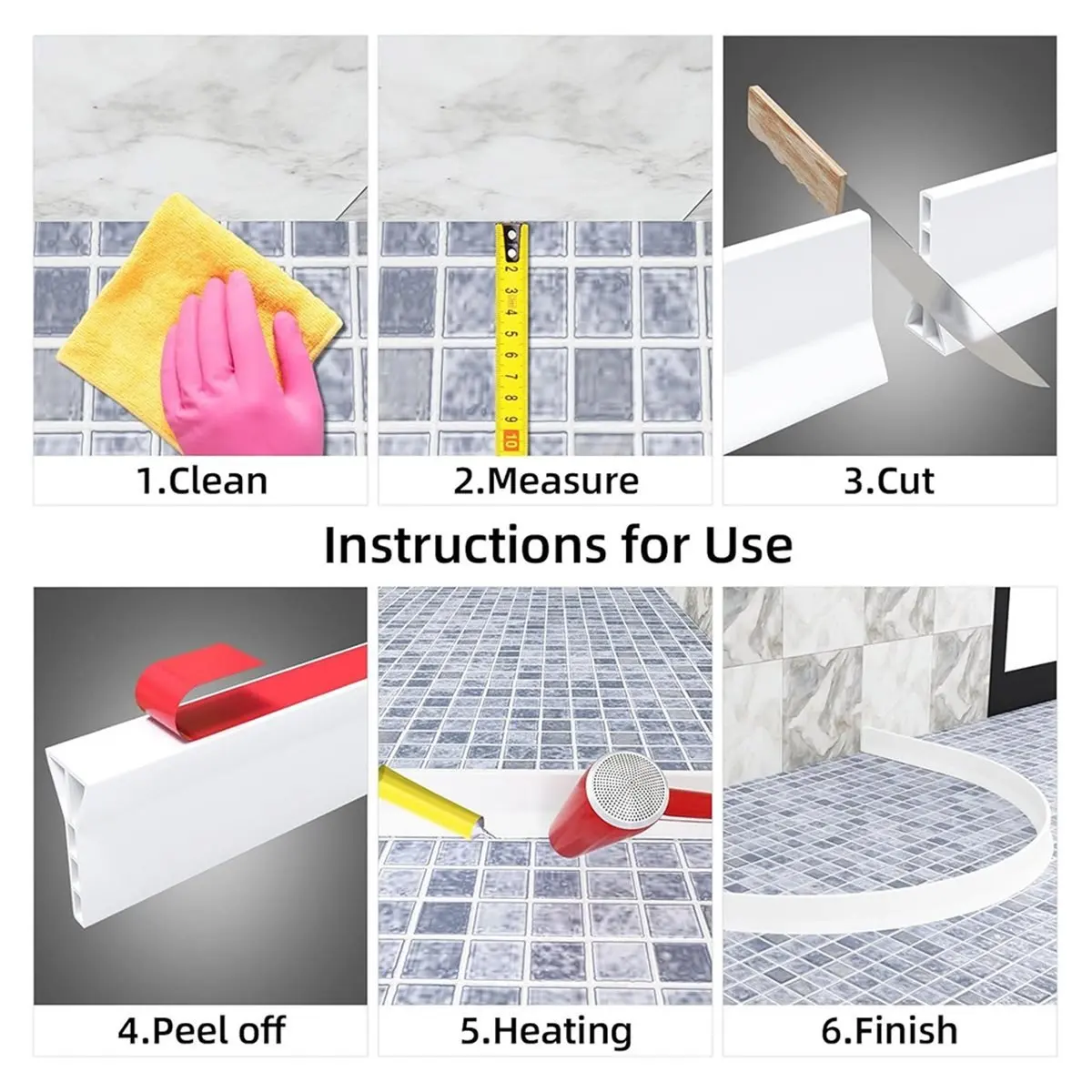 4Inch High Shower Threshold Water Dam 59 in Fold Shower Water Splash Guard for Curbless Shower Threshold Barrier