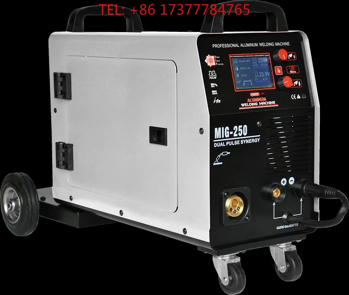 MIG 250 DP Single Phase Digital Control Synergic Double Pulse Welding Mig MIG/TIG/MMA Multifunction Welder