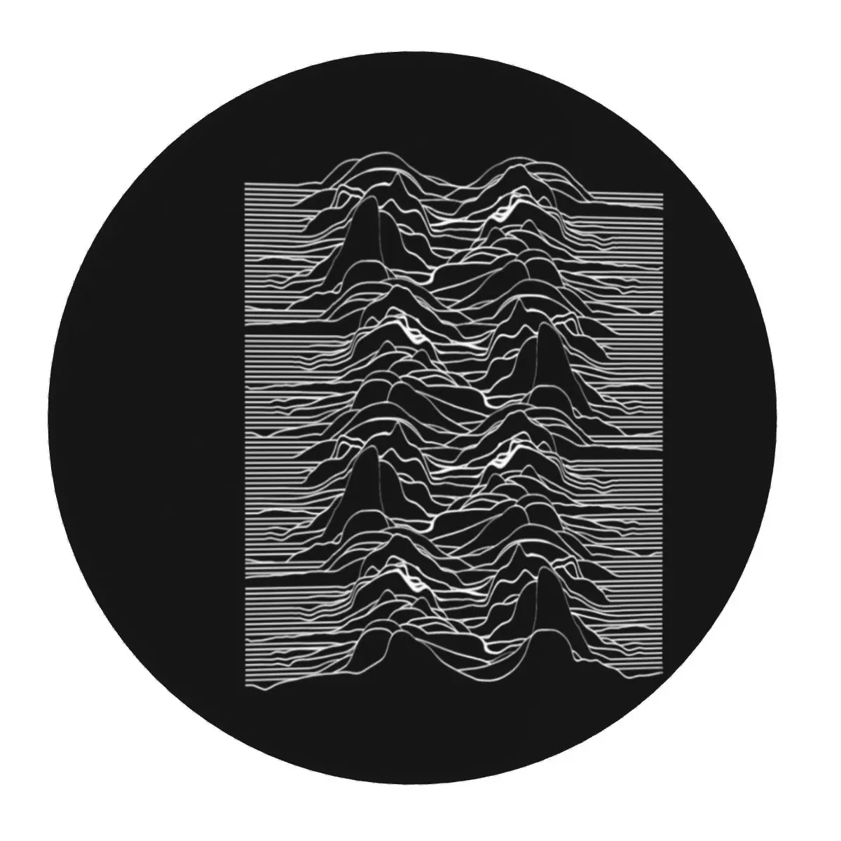 

Круглый коврик для мыши Joy Division Unknown Pleasures, коврик для клавиатуры и мыши, игровой коврик для ПК, коврик для офисного стола