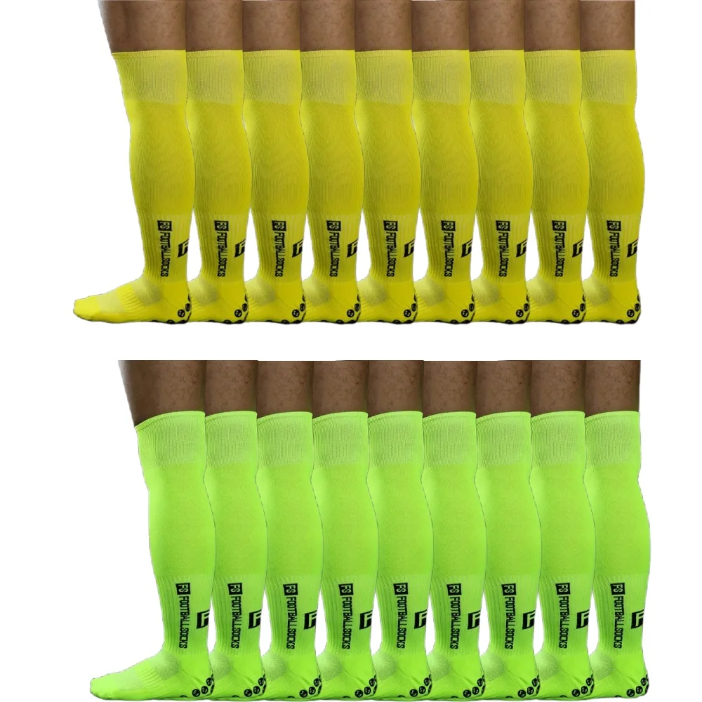 3pairs Men Women Long FS Football Socks Sports Round Silicone Non-slip Grip Soccer Sock - view 3