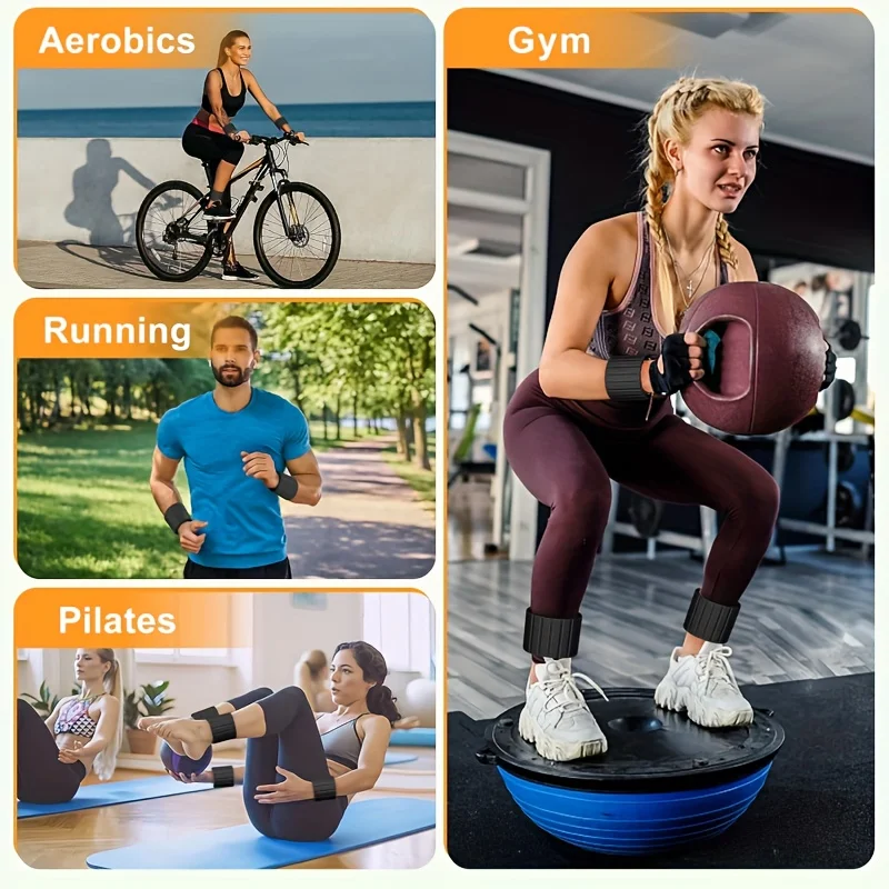أوزان معصم مغناطيسية جديدة، 1 كجم أوزان للكاحل للنساء والرجال، عبوتان قابلة للتكديس مثالية للركض/اليوجا وفكرة هدية أكثر رائعة #6