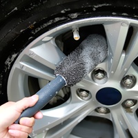 Microfiber Car Tire Brush - Effective Wheel Hub and Rim Cleaner - Perfect for Car Maintenance, Detailing, and Cleaning Supplies