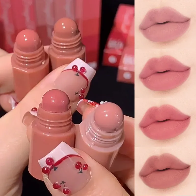 マットリップスティックペンシルキット,4 in 1,ベルベット,セクシー,赤,べたつかないカップ,色とりどりのクレヨンメイク,化粧品の組み合わせ 1