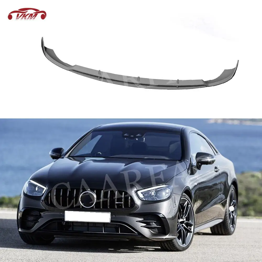 Dry Carbon Fiber Material Car Front Bumper Lip Chin Spoiler FRP Head Covers For Mercedes Benz E Class C238 E53 AMG Coupe 2020 UP