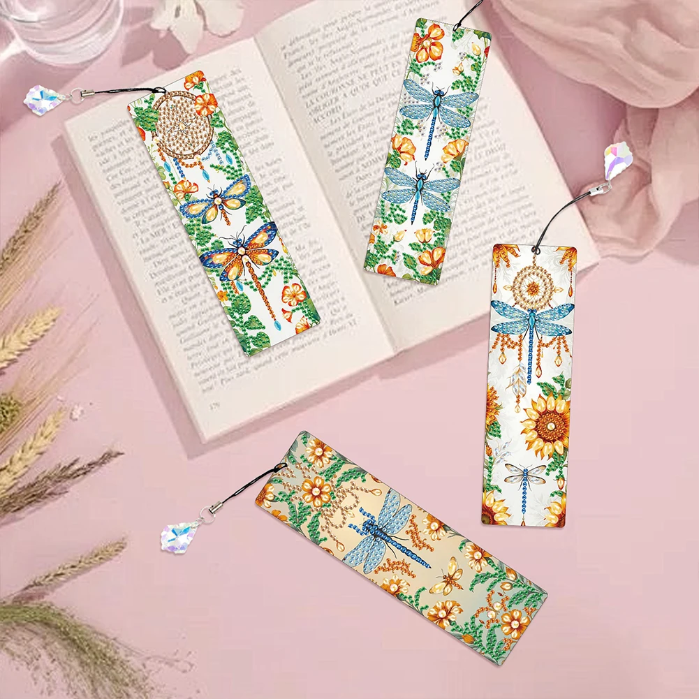 

Elegant Modern Style Diamond Painting Bookmark Crafted with High-Quality PET and Special-Shaped Crystal Diamonds for Reading Fans
