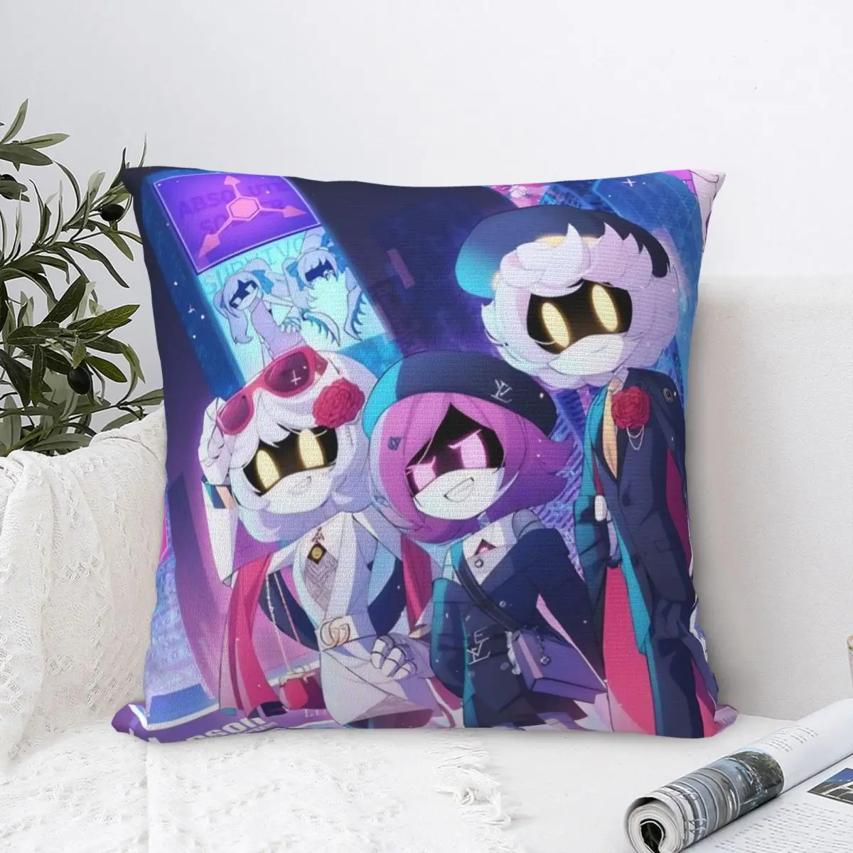 Murder Drones Anime Pillowcase Polyester Cushion Cover Decor Pillow Case Cover Home Square 40*40cm