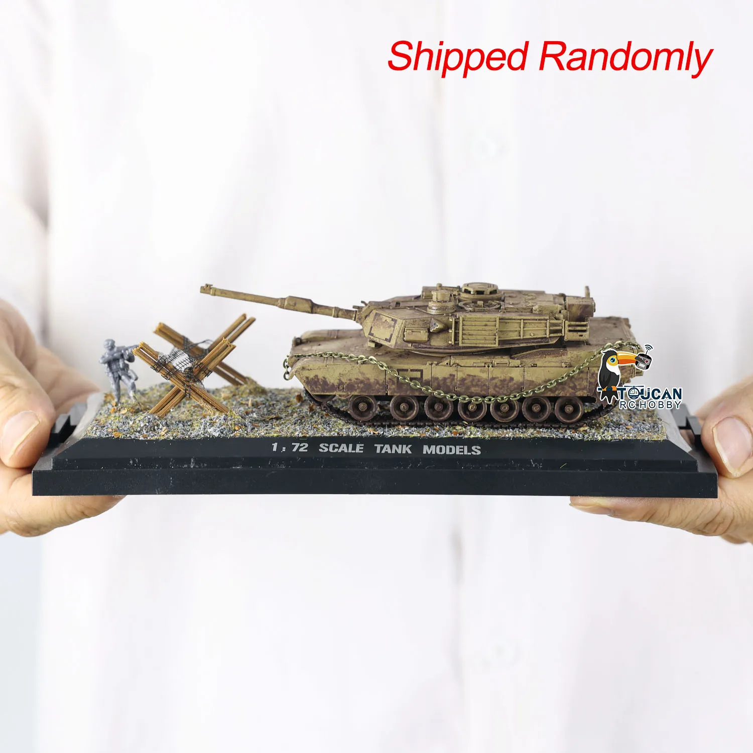 Henglong US Abrams M1A2 3918 Static Plastic Tank 1/72 Scale Model Without Radio System Electronics Mini Toys Boys Gifts TH24304