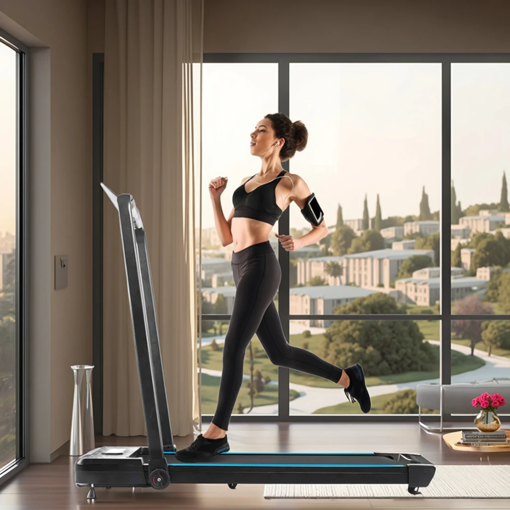 

ZJW STLF High Quality 2025 FP-TL2 LED Display Folding Electric Treadmill Walking Pad Remote Control for Home Exercise