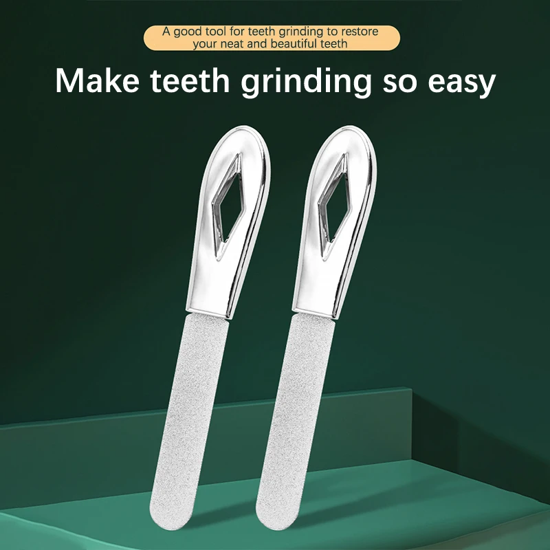 Picture 6: Stainless Steel Teeth File Tooth Grinding Tools Wisdom Tooth Sandpaper Stick Dental Correction Tools Tooth Alignment Silvery