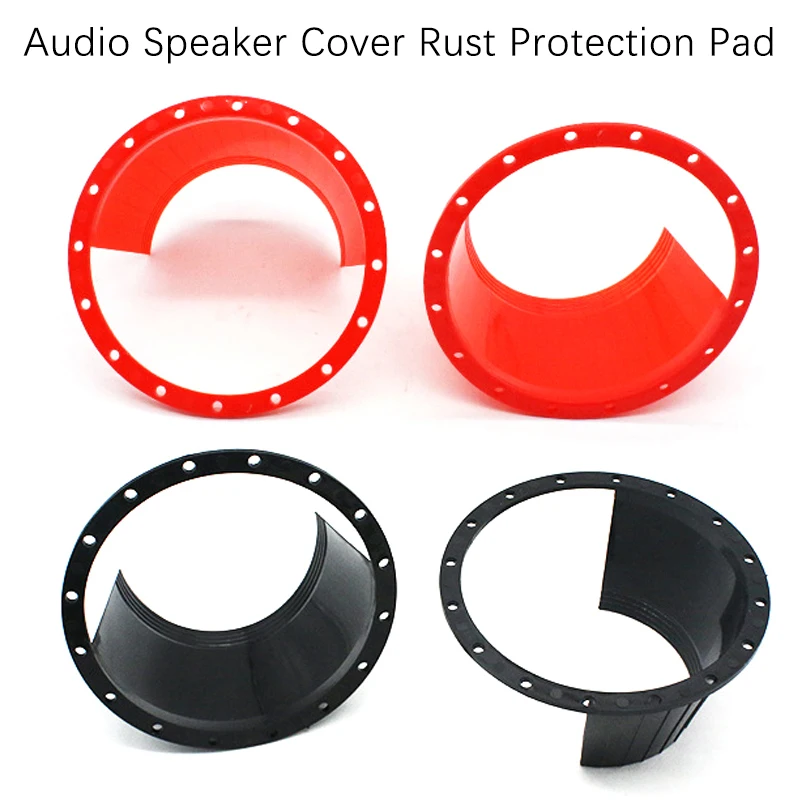 2pcs 6.5 Inch Universal Car Audio Refit Speaker Waterproof Audio Cover Rust Protection Pad Loudspeaker Soft Waterproof Cover