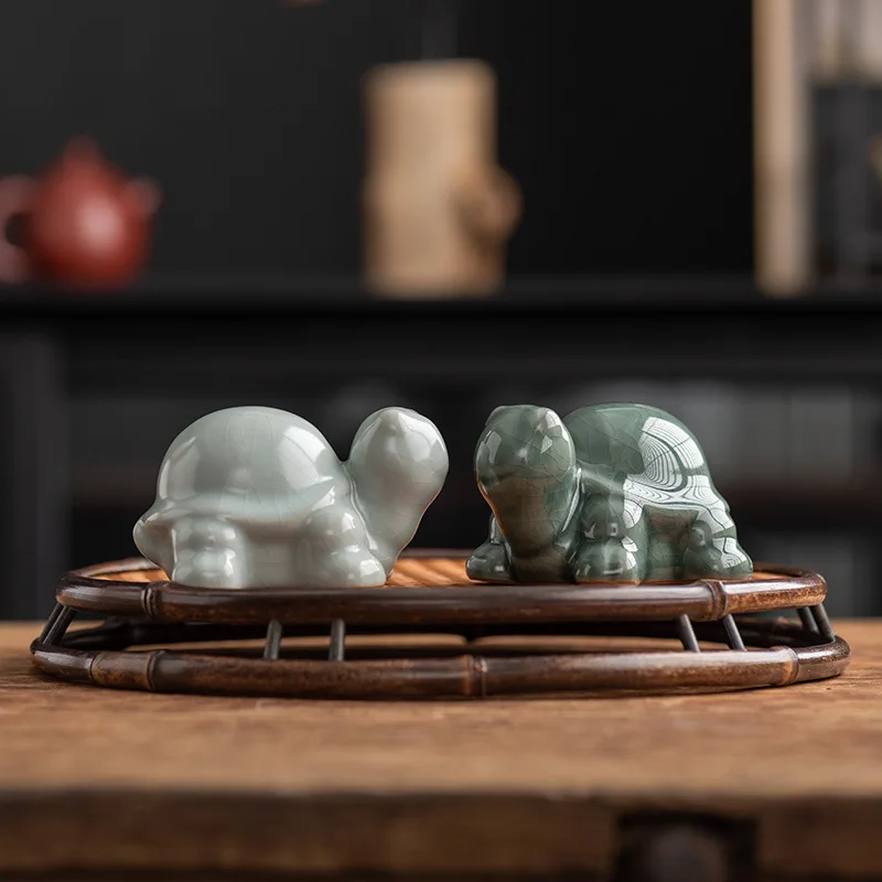 

Turtle Xuanwu Tea Pet Ornament Tea Play Opening Can Nourish Classical Chinese Style Creativity