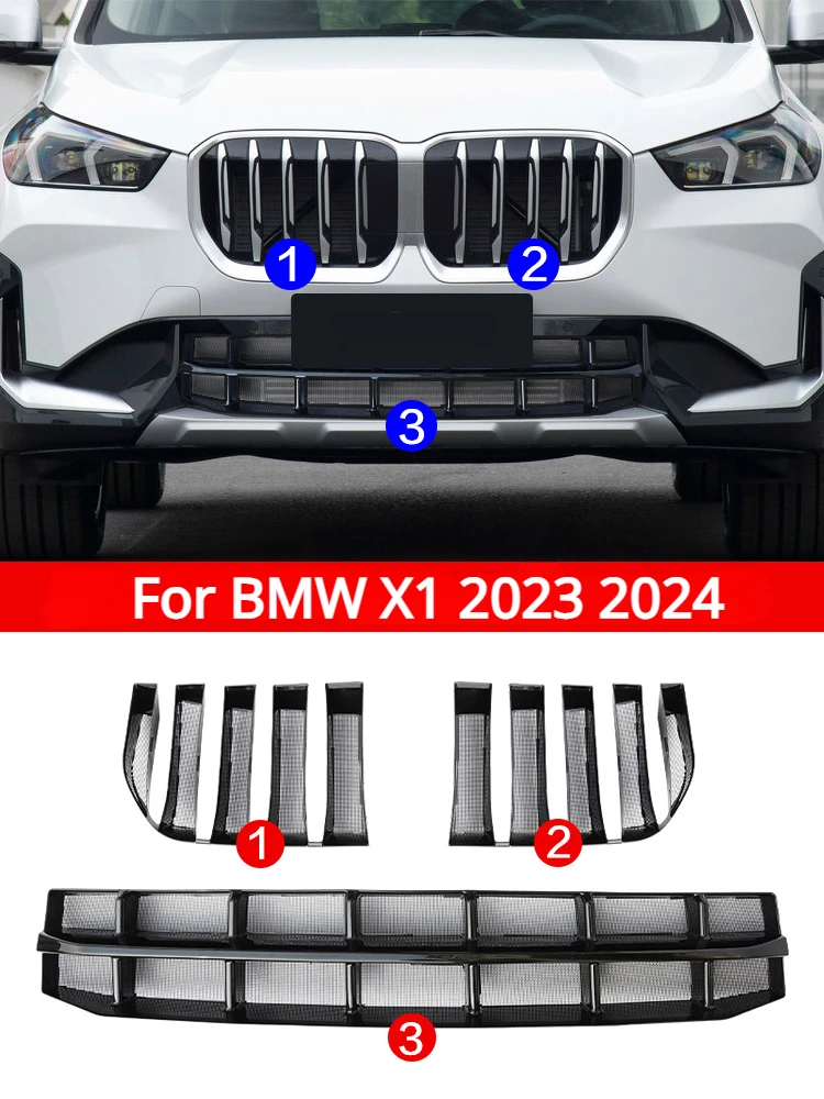 

For BMW X1 2023 2024 X Design Front Grille Insect Net Condenser Protective Cover Insect Screening Mesh Auto Accessories