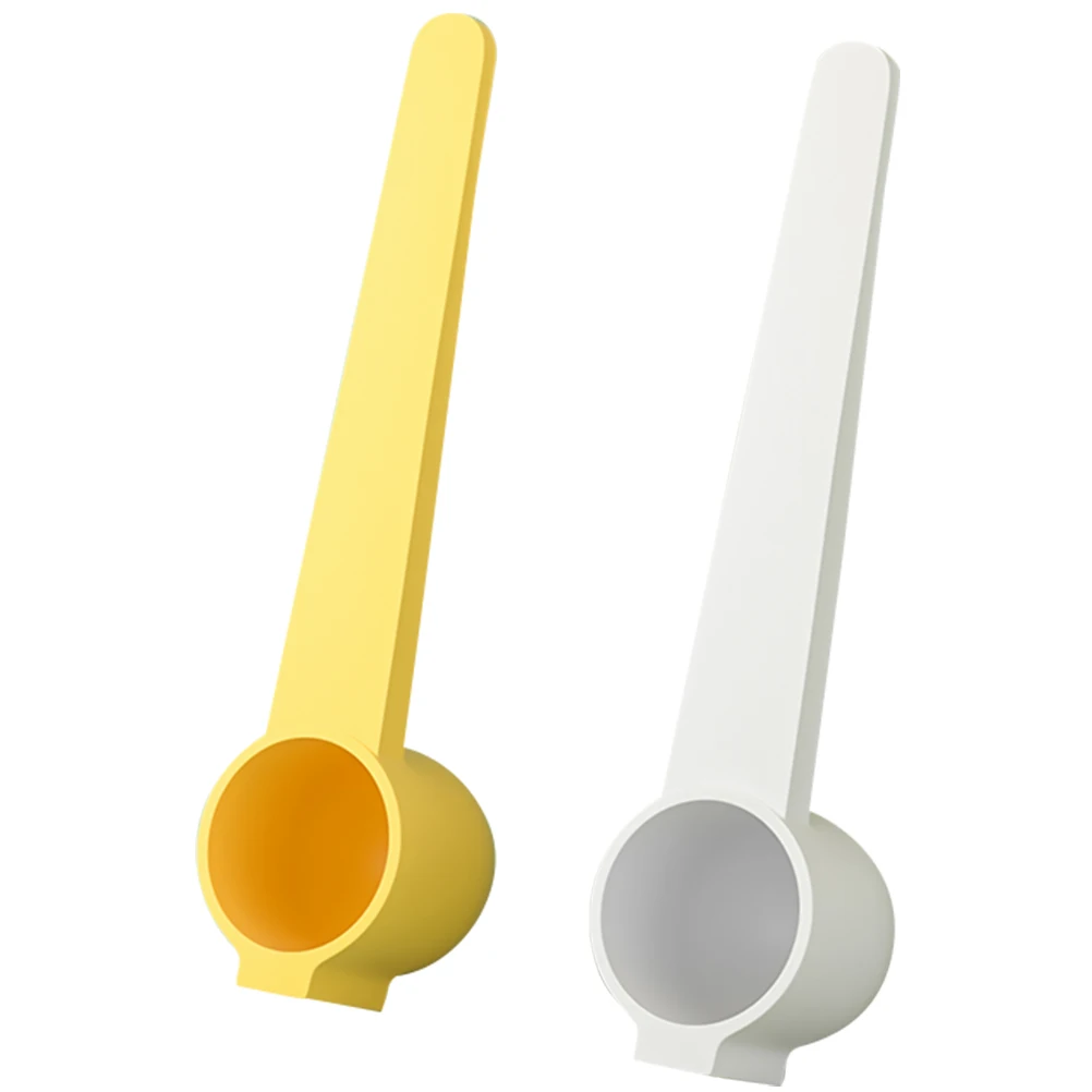 

2pcs Milk Powder Spoons Reusable Plastic Measuring Scoops For Baby Formula Protein Powder Magnetic Kitchen Gadget Supplies