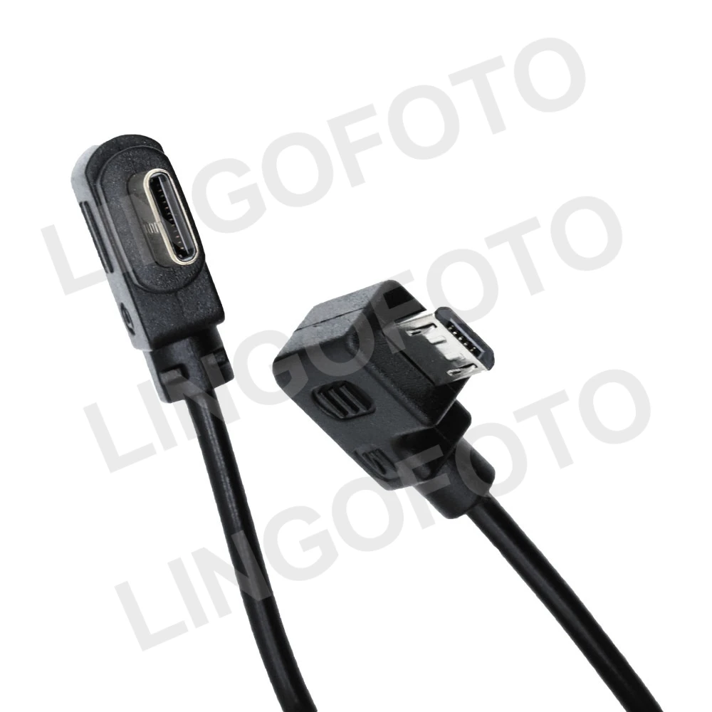 Cable de Control de cámara tipo C a Micro USB para Zhiyun Crane 2S 3S, 35cm para Canon 5D4 5DS 5DSR 1dxii Nikon Z50 D850 Fujifilm XH1
