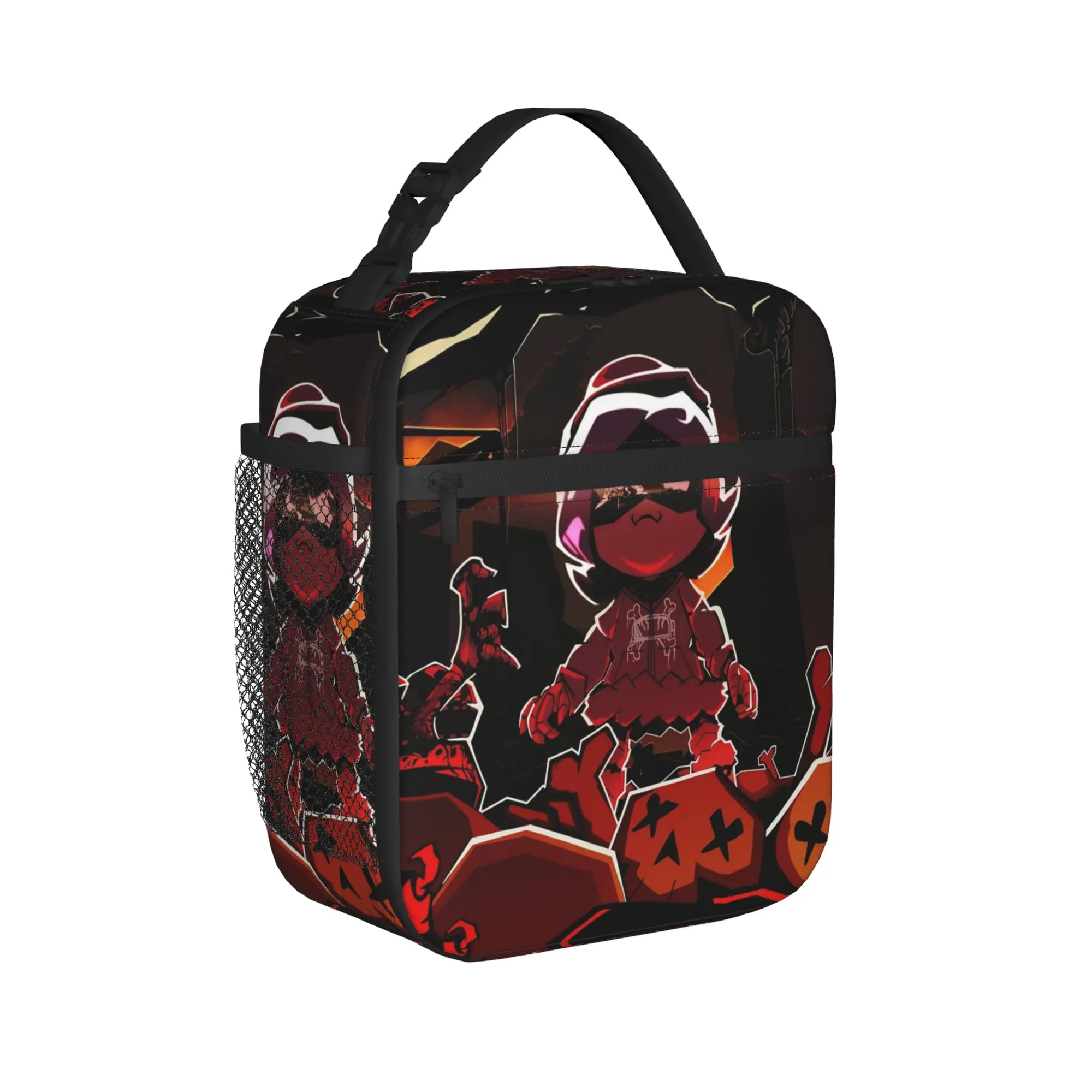 Murder Drones Uzi Doorman Insulated Lunch Bags High Capacity Horror Robot Series Reusable Cooler Bag Lunch Box Tote Bento Pouch