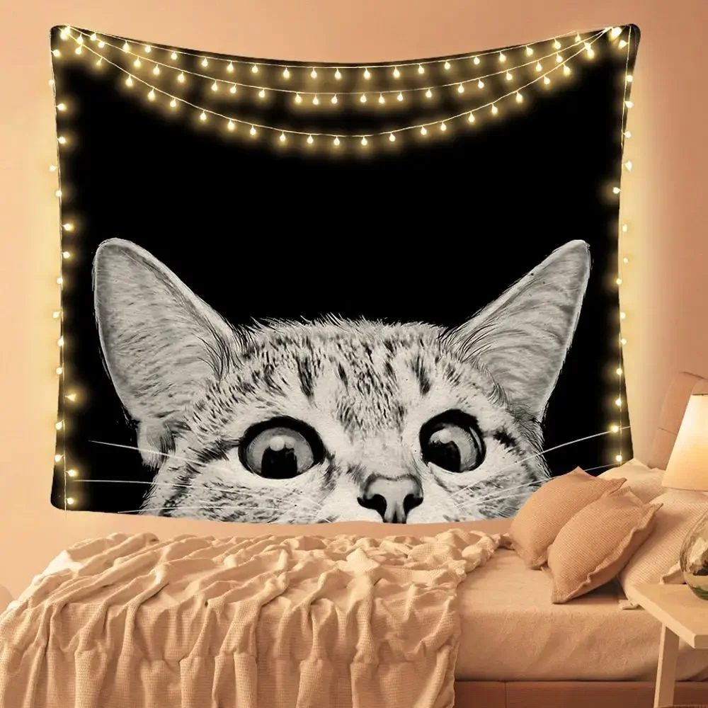 Japanese Cat Hanging Cloth Tapestry Blanket Background Cloth Beach Towel Household Hanging Picture Decorative Tablecloth