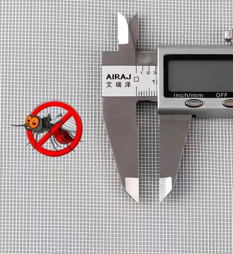 شبكات ناموسية بيضاء للنافذة، شاشات نافذة مضادة للبعوض، شبكة مضادة للحشرات من التول الهوائي غير مرئية للبعوض والذباب