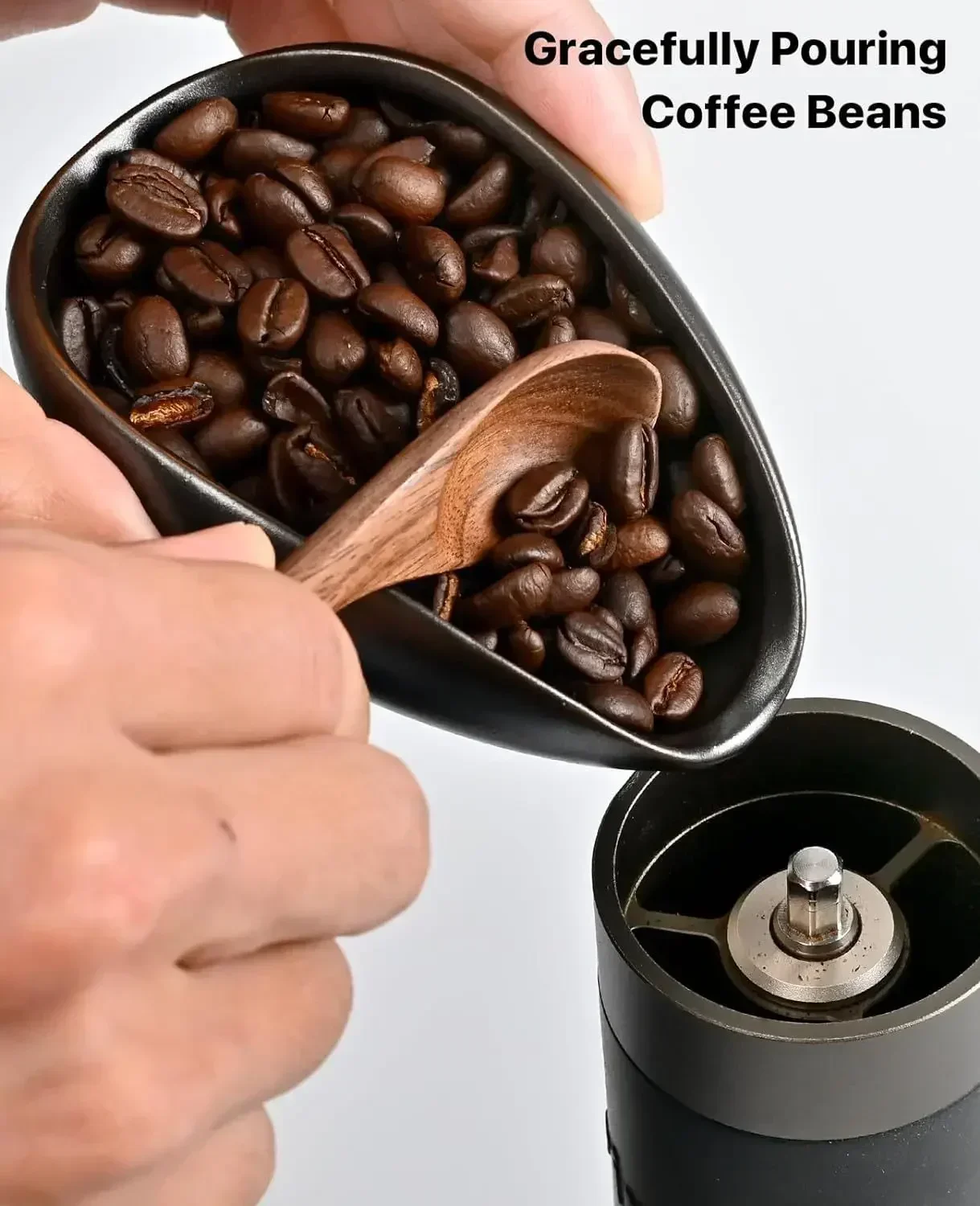 Tragbares Antistatik-Kaffeedosierbecher- und Sprühtray-Set – Pulverkontrolle für Espresso-Mühlenzubehör für Barista und Heimgebrauch – Detail 5