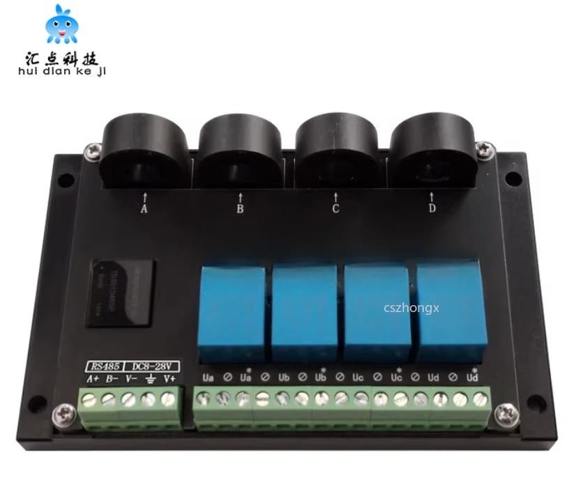 Multi-channel 8-channel AC Current Frequency Measurement Acquisition Detection Module RS485 Sensor Transmitter MODBUS-RTU