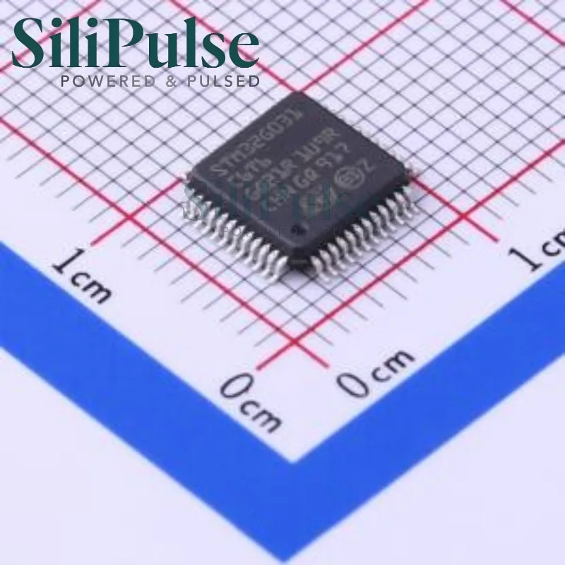 (5-20pcs) STM32G031C6T6 LQFP-48(7x7) 100% Original In Stock (MCU/MPU/SOC) 44 8KB ARM-M0 32KB