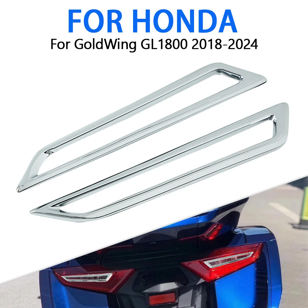 

1 Pair New ABS Chrome Rear Indicator Light Trim Accent Decoration Fit For Honda Goldwing GL1800 Gold Wing GL 1800 2018 - 2023