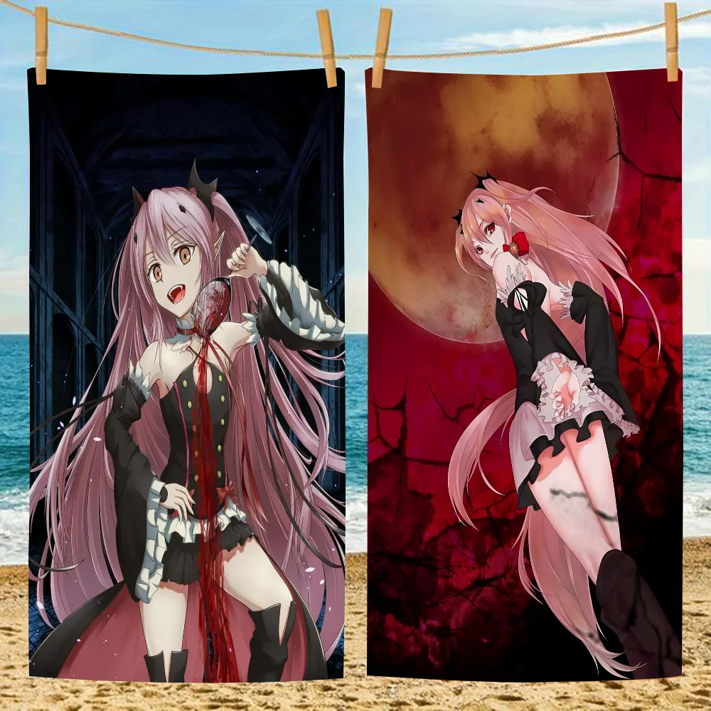 Krul Tepes Microfiber Printed Beach Towel Mountain Climbing Yoga Beach Swimming Running Absorbent Soft Towel