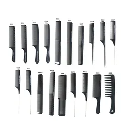 Factory Supply High Temperature Anti-static Steel Needle Tip Tail Comb Hair Salon Cutting Comb Apple Comb Folding Flat Hair Salo