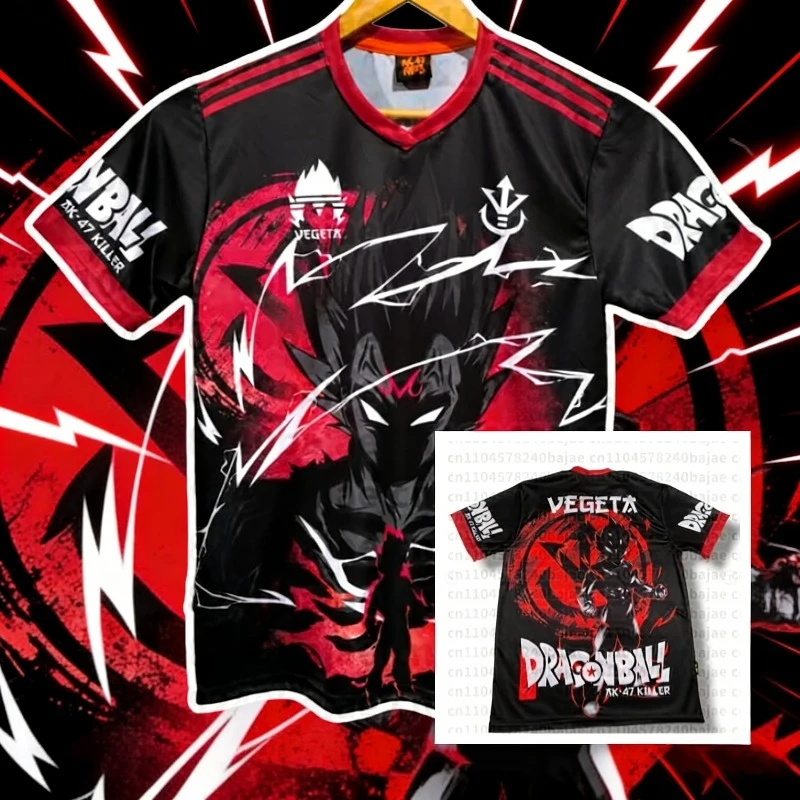 

Summer 2026 Hot Selling Men's Sports Jerseys T-shirt Japanese Dragon Ball Anime Printed T-shirt Breathable and Quick Drying