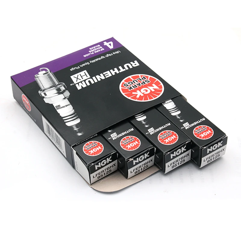 NGK Ruthenium HX High Ignitability Spark Plug LFER7BHX 95125 OEM 06K905601B 06K905611C suitable for Audi Porsche Volkswagen