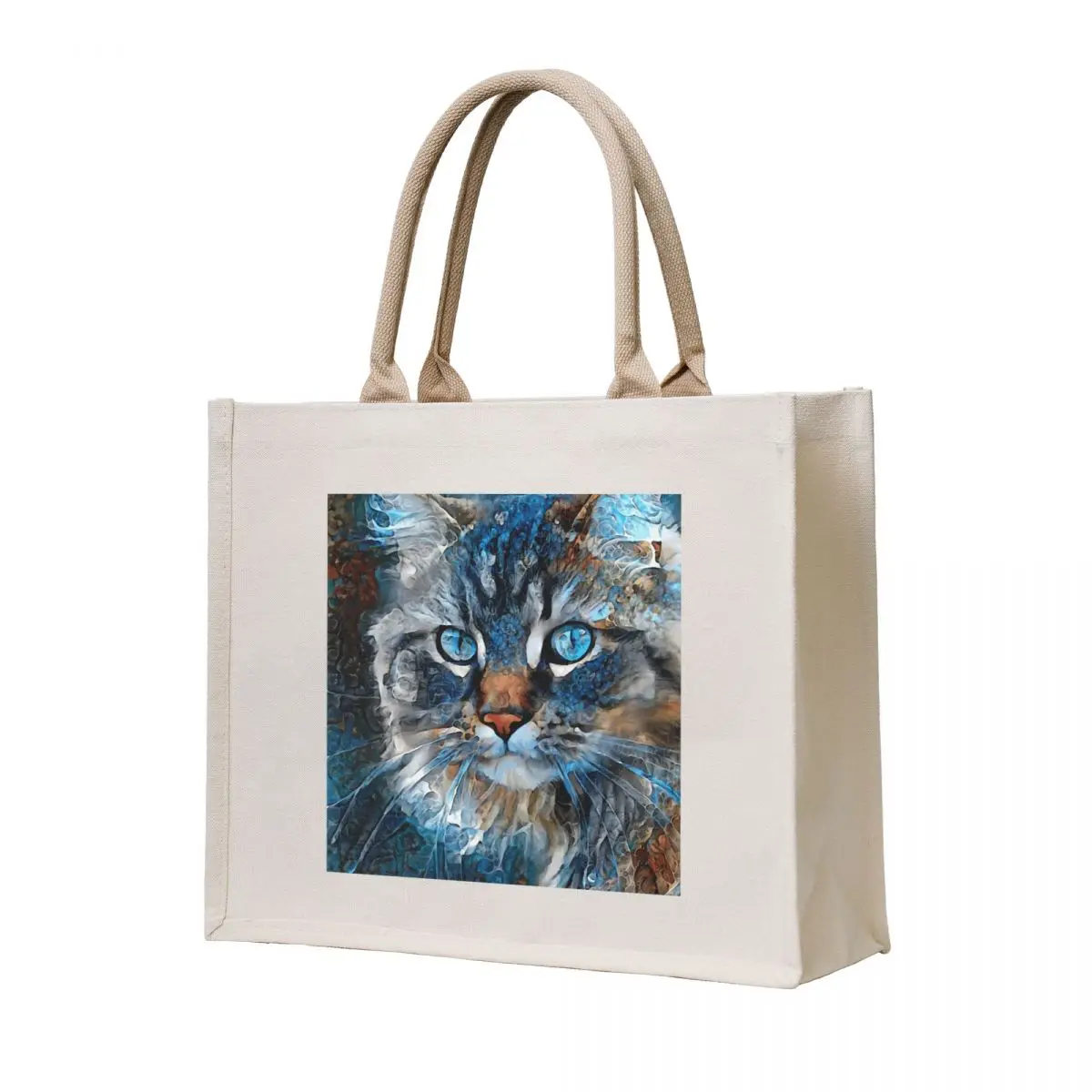 

Rutger, cat, cat, chat, kitty, lea roche paintings Tote Bag cute tote bag Custom bag Woman shopper reusable shopping bags