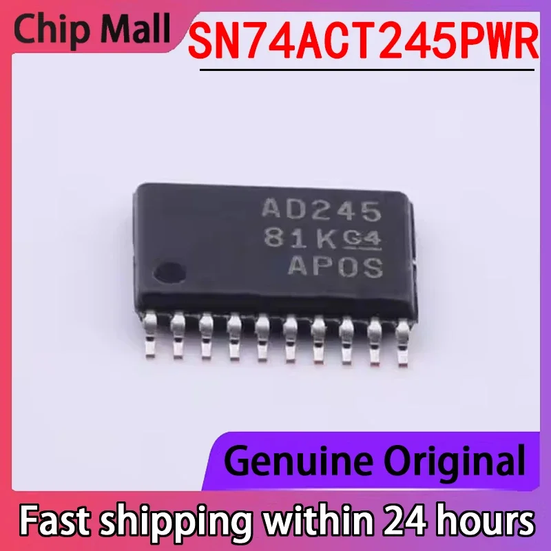 

10 шт. новый оригинальный чип приемопередатчика шины SN74ACT245PWR в упаковке TSSOP20, оригинальный